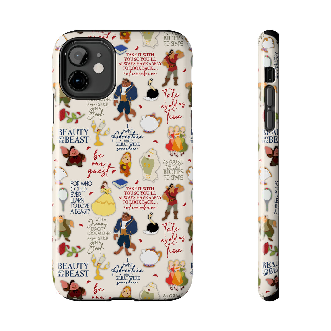 Beauty and the Beast Evermore Quotes Inspired Phone Case Gift Inspired – EdenElle Fabric Beauty and the Beast Evermore Quotes Inspired Phone Case Gift Inspired – EdenElle Fabric