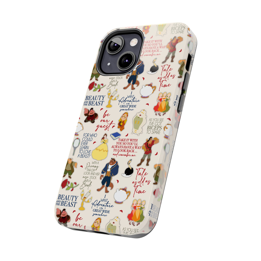 Beauty and the Beast Evermore Quotes Inspired Phone Case Gift Inspired –  EdenElle Fabric